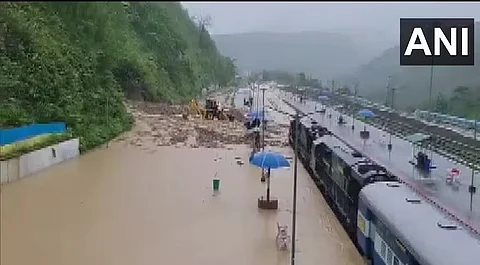 Train services hit in parts of southern Assam due to heavy rainfall