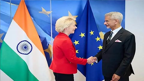 External Affairs Minister S Jaishankar Wednesday met  European Commission President Ursula von der