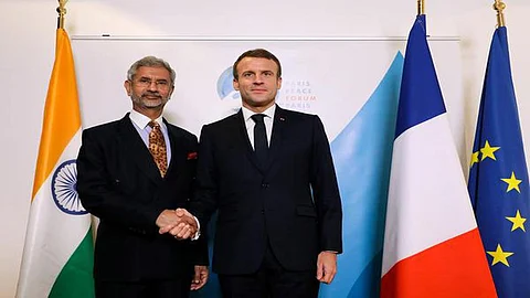 Jaishankar meets French President Macron