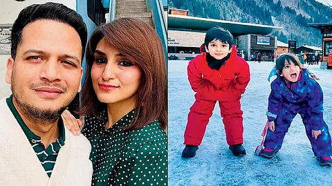 Javed Ali, a British national hailing from Malad East in Mumbai, his wife Mariam (35) and their two children - Zayn (6) and Amani (4)
