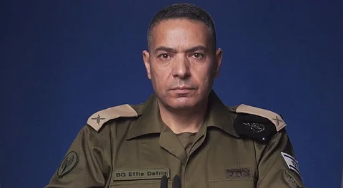 Israel Defence Forces spokesperson Brig Gen Effie Defrin