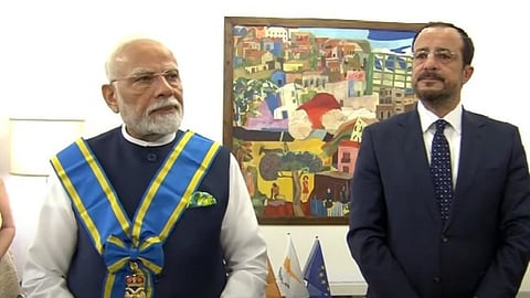 PM Modi conferred with Cyprus' highest civilian honour
