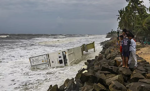 Debris from burning cargo ship washes ashore in Kerala, fears of more to come