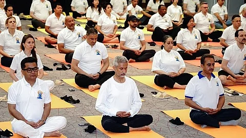 Envoys, other members of diplomatic corps celebrate International Day of Yoga