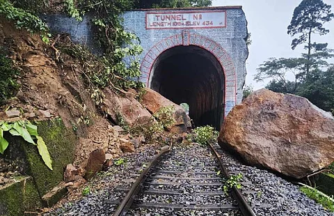 Landslide disrupts train services in Sakleshpur - Subrahmanya Road section of Karnataka