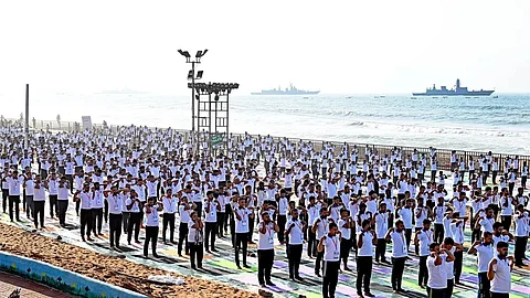 PM Modi hails people of Andhra Pradesh for state's Guinness record for yoga event