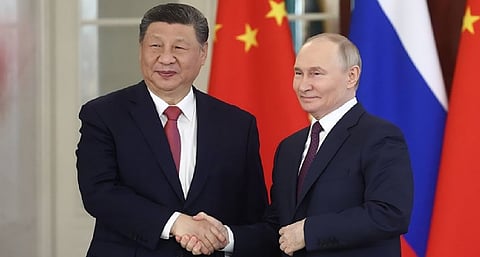 Chinese President Xi Jinping and Russian President Vladimir Putin