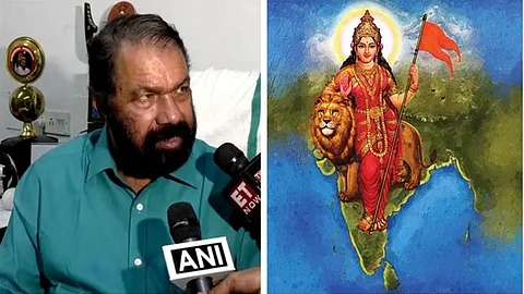 'Bharat Mata' portrait 'religious image'