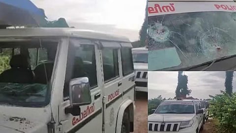 Vehicles damaged during drug party raid