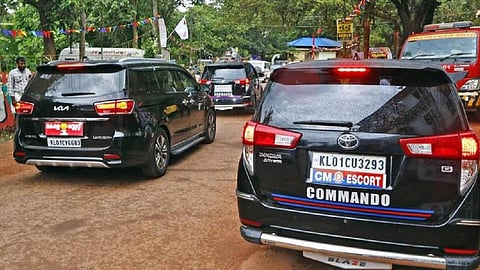 Five held after vehicle enters Kerala CM's convoy