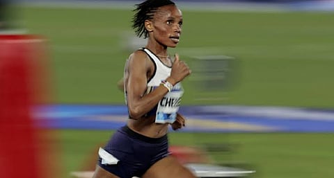 Beatrice Chebet sets world record in 5,000 meters