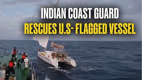 US yacht in distress, two crew members rescued