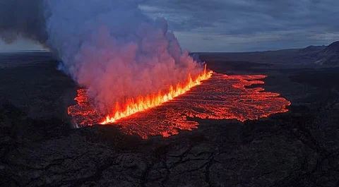 Southwestern Iceland volcano erupts,