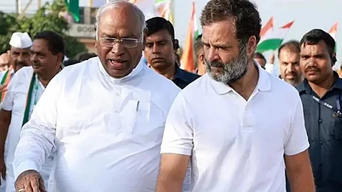 Kharge, Rahul on day-long visit to Assam