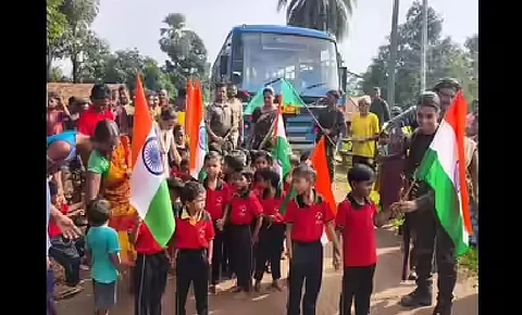 In a first, state-run bus service starts in Naxal-hit Maharashtra village