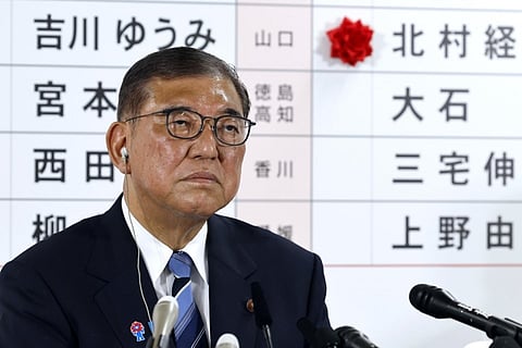 Japanese Prime Minister Shigeru Ishiba