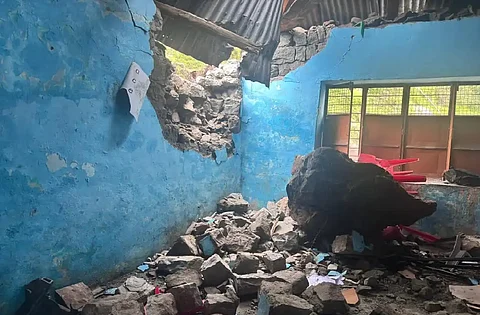 One student killed as landslide hits govt school in JK's Poonch