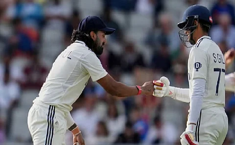 Gill, Rahul keep India in the game after Stokes century