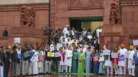 In Parliament complex