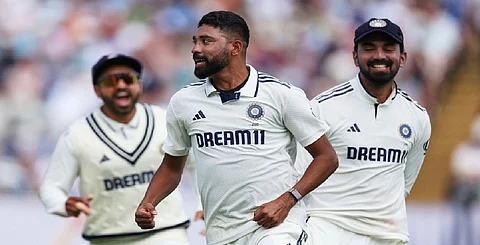 England took a slender 23-run first innings lead before India bowled them out for 247 on day two of the final Test here on Friday.