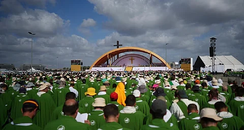 Pope Leo XIV urges over 1 million Catholic young people to spread faith, enthusiasm