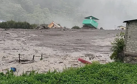 Cloudburst leads to flash floods in Uttarkashi, several homes swept away