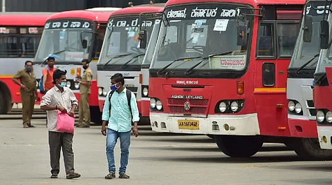 Bus services hit as transport workers begin strike across Karnataka, passengers stranded