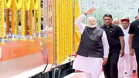 PM Modi flags off three Vande Bharat Express trains in Bengaluru