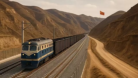 China to build the rail link 'near' LAC with India