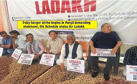 3-day hunger strike by Kargil, Leh bodies ends with rally to demand statehood for Ladakh
