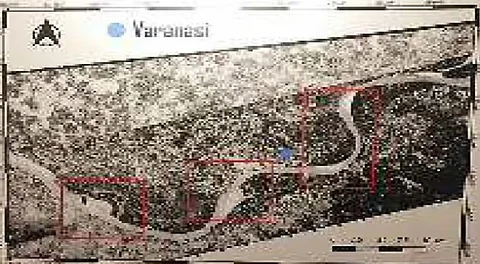One of the declassified US spy satellite images focussing Ganges.