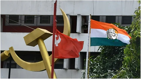 At CPI(M) branch office , Eloor, Kerala