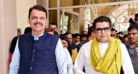 CM Devendra Fadnavis and MNS president Raj Thackeray