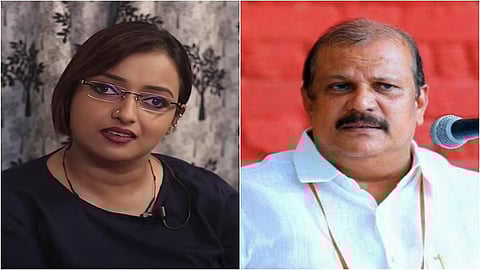 Charge-sheeted for alleged conspiracy against Kerala CM