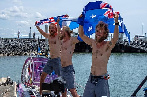 3 Scottish brothers set world record for fastest Pacific row