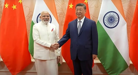 Prime Minister Narendra Modi during a meeting with Chinese President Xi Jinping, in Tianjin, China.