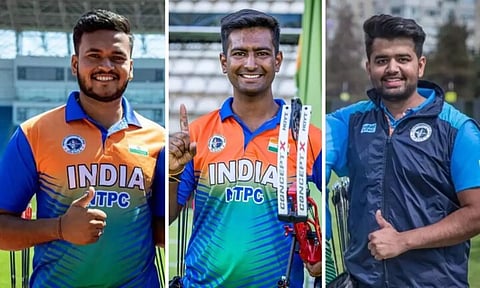 India men's compound archery team wins first-ever gold at World Championships