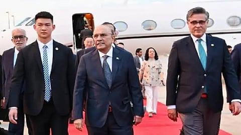 Pak President Zardari arrives in China on 10-day visit