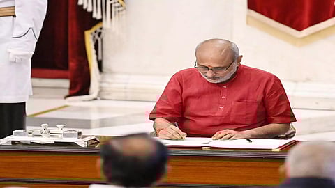 Assumes office of Rajya Sabha chair