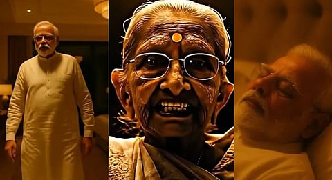 Modi ad his mother