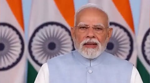 Prime Minister Narendra Modi addressing the nation on eve of Navaratri when new GST rates are scheduled to come into effect.