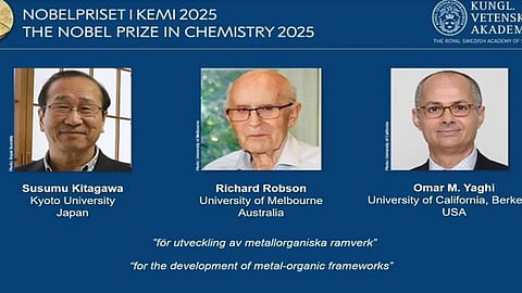 Nobel Prize winners 2025 in chemistry