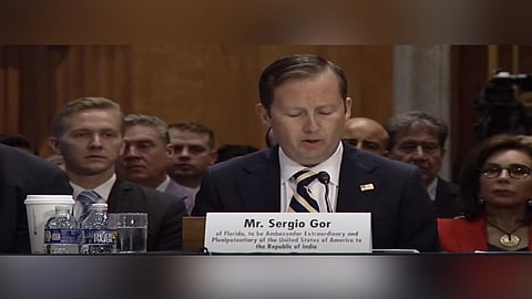 US envoy to India Sergio Gor visiting India