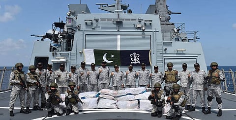 Pakistan Navy seizes drugs worth about USD 1 billion in Arabian Sea