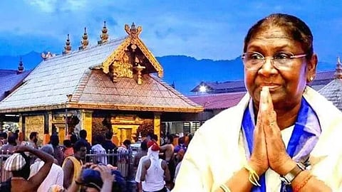 To offer prayers at Sabarimala Lord Ayyappa temple