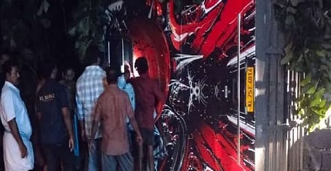Tourist bus overturns in Kerala's Kottayam
