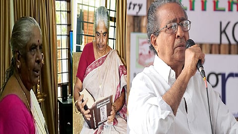 Malayalam teacher K K Sarasamma and writer M M Basheer