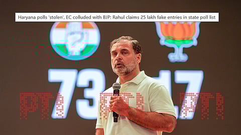 Haryana polls 'stolen', EC colluded with BJP