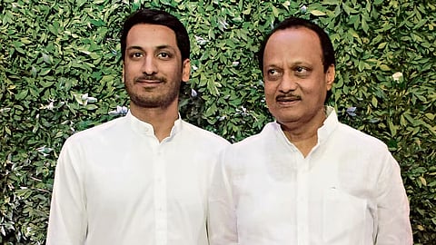 Parth Pawar and Ajit Pawar