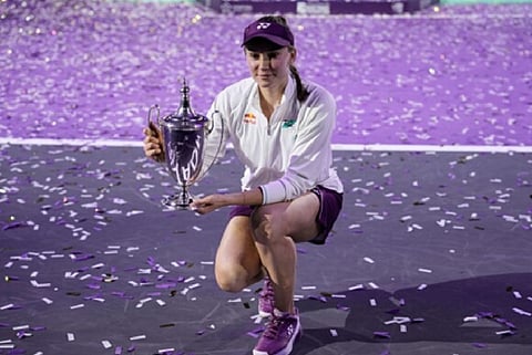 Elena Rybakina beats No. 1-ranked Sabalenka to win WTA Finals